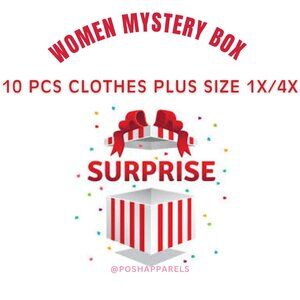 AMAZING 10pcs PLUS SIZE Women Clothes Mystery Box size 1X/4X